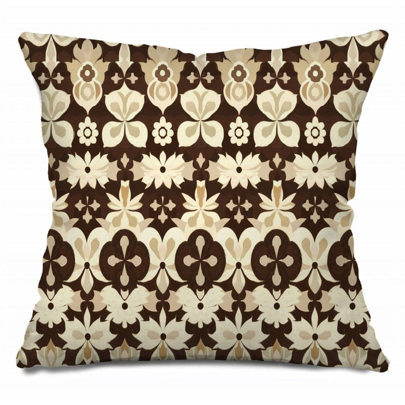  Coussin Damask, H 14 po x l 14 po