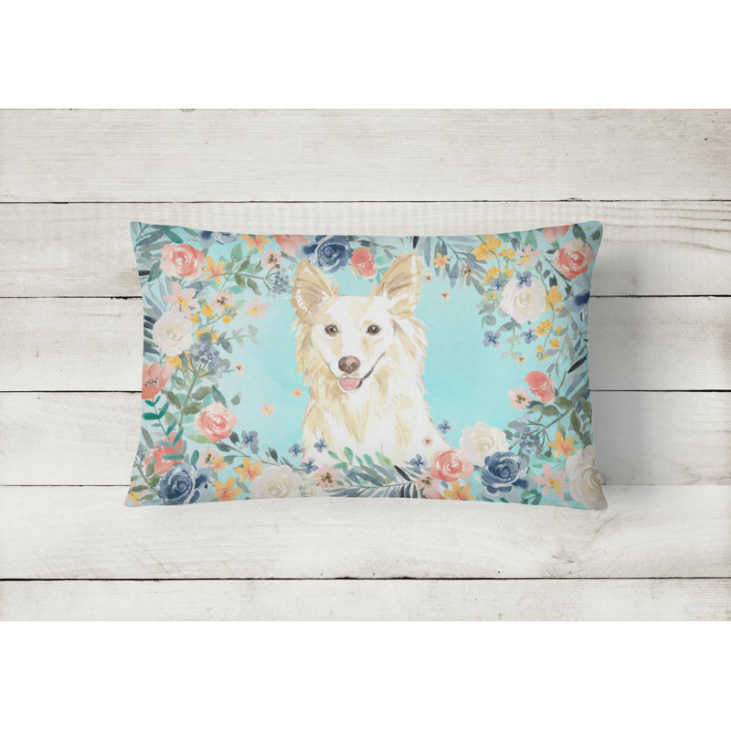  Coussin intérieur / extérieur, Collie blanc