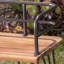 Banc industriel en bois et métal