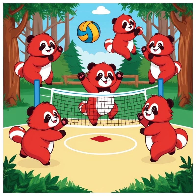 Rideaux de douche Red Pandas, L 70 po x H 72 po