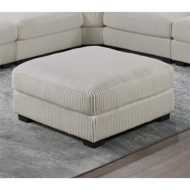 Repose-pieds de salon beige large