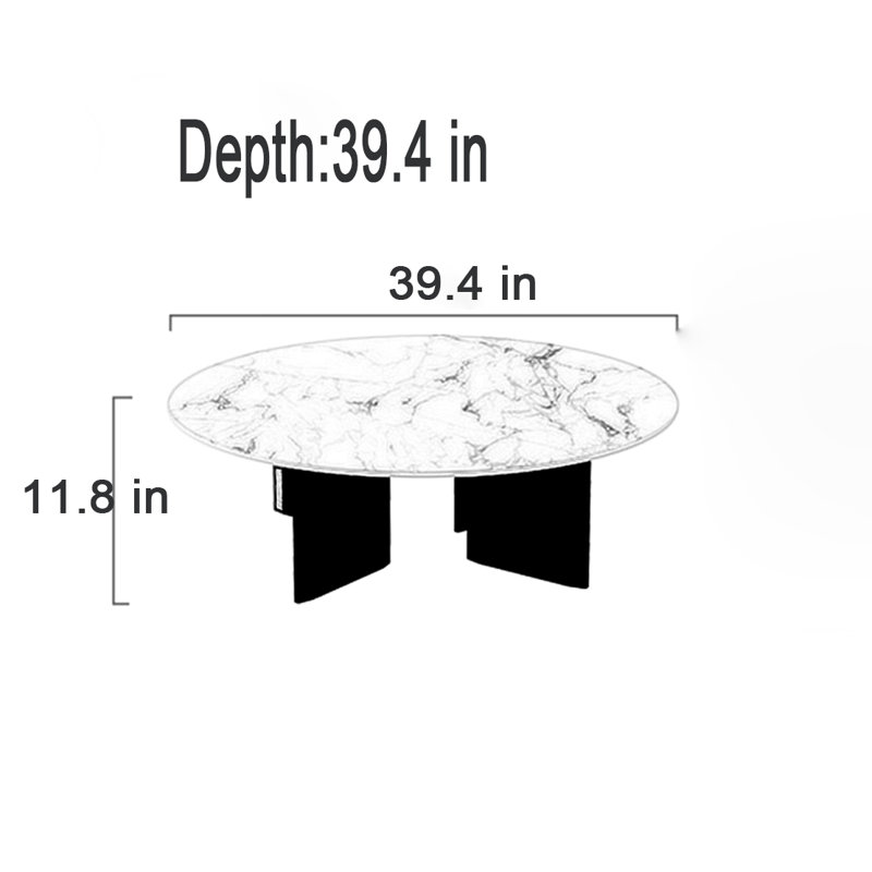 Cadix, H 11,8 po x L 39,4 po x l 39,4 po