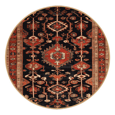 Machine Washable Turkish Brown Area Rug