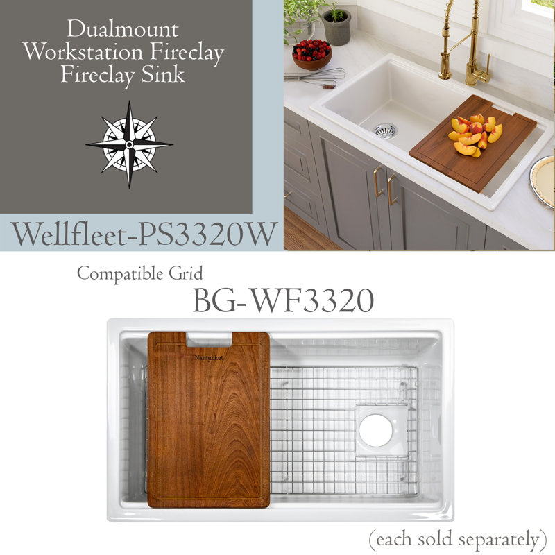Cape 33'' L Single Basin Kitchen Sink