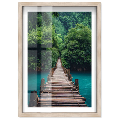 Into the Deep Blue Shadowbox Print by Notoriart