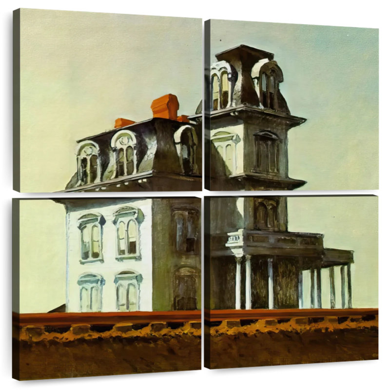 Lilie House By The Railroad, 50" H x 50" W
