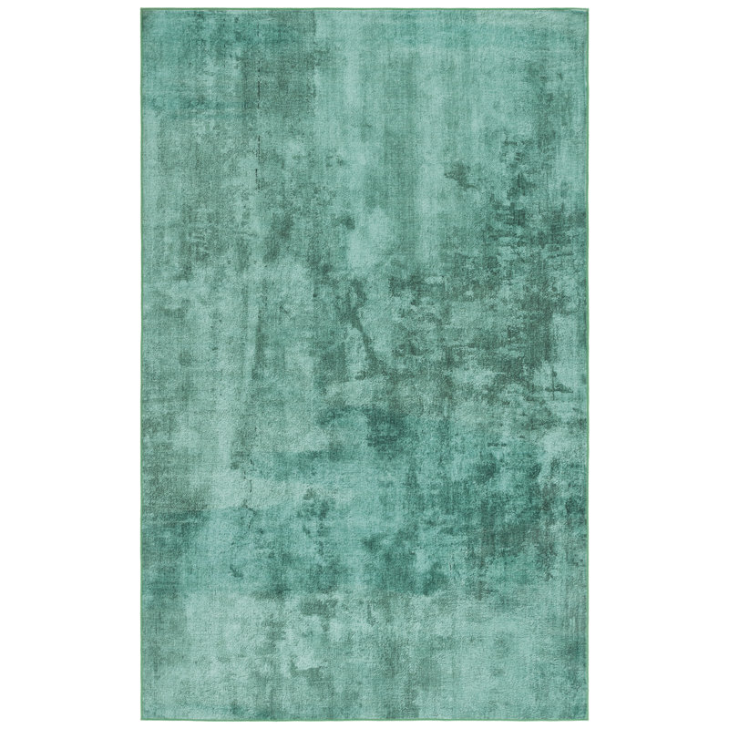 Janosh Monica Performance Machine Washable Solid Color Rug, Rectangle 6' x 9'