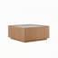 Table basse avec garniture en bois et coins arrondis, table centrale flottante moderne pour le salon-20289271