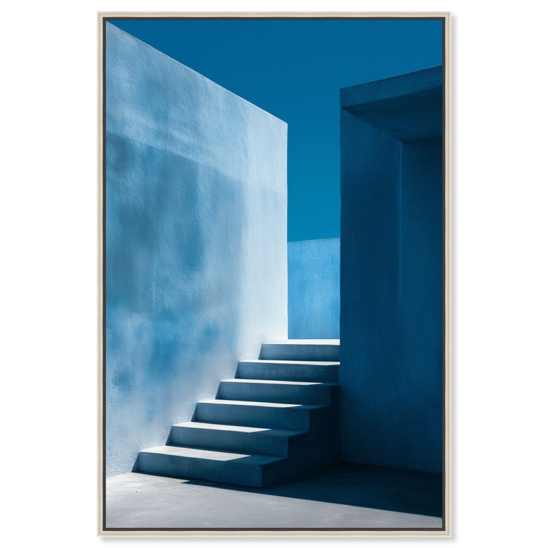 Deep Ocean Walls II Print by Oliver Gal, 46"H x 31"W, Silver Floater Frame
