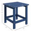Table de balcon d'extérieur bleue - Extrémité carrée de 15 po pour porche, piscine, capacité de 110 lb, table d'appoint, piscine, balcon, porche