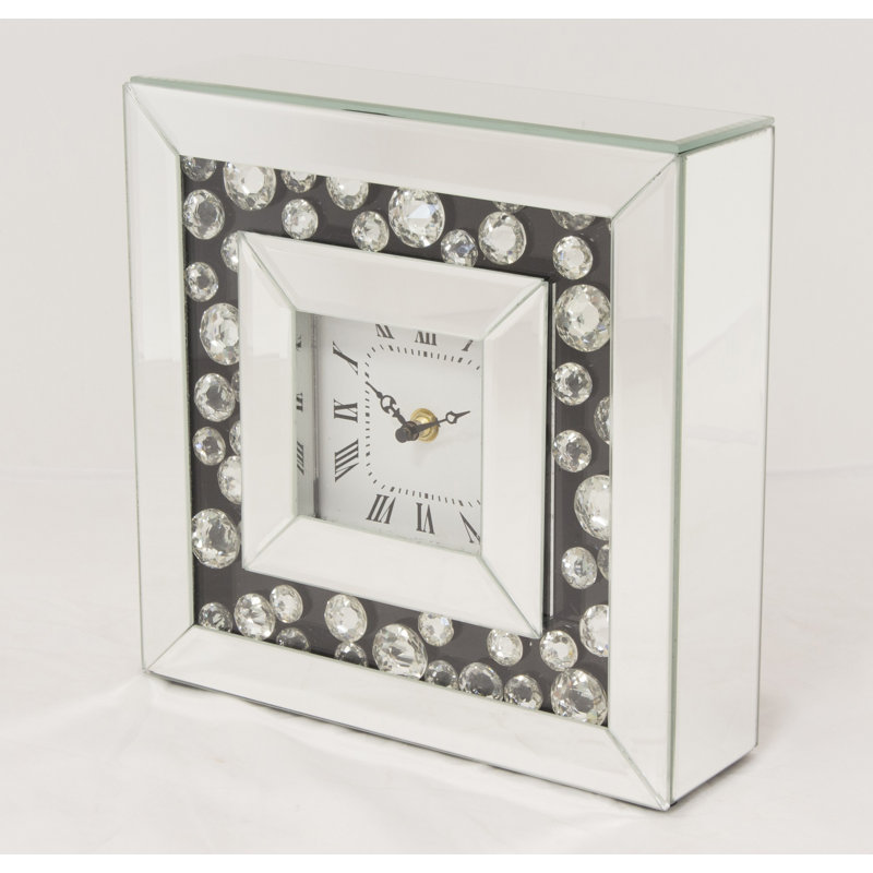 Metal Quartz movement / Crystal Tabletop Clock