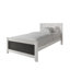 Lit plateforme en bois blanc-609516705