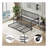 Twin Daybed With Trundle, Metal Trundle Bed, Sofa Bed Frame With Heavy Duty Metal Slats Sppports, Space Saving, For Living Room, Bedroom And Guest Room