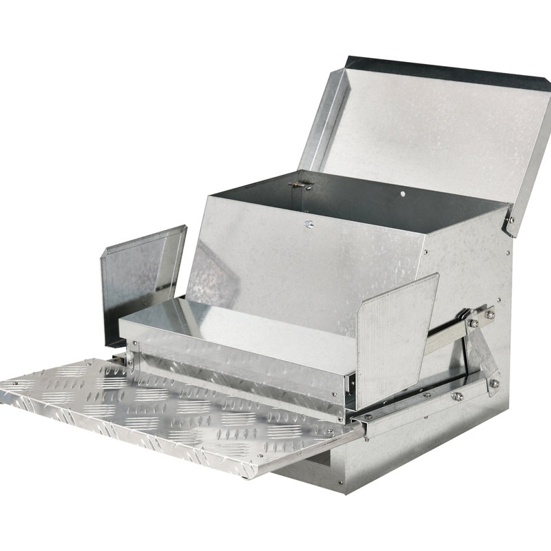 Mangeoire automatique pour volaille d'une capacité de 30 lb - L'acier galvanisé, l'aluminium minimise le gaspillage et améliore l'efficacité de la gestion de l'alimentation des poulets