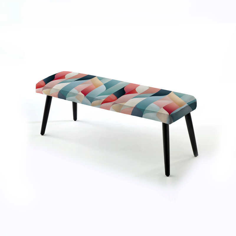 Banc rembourré noir Subdued Elegance