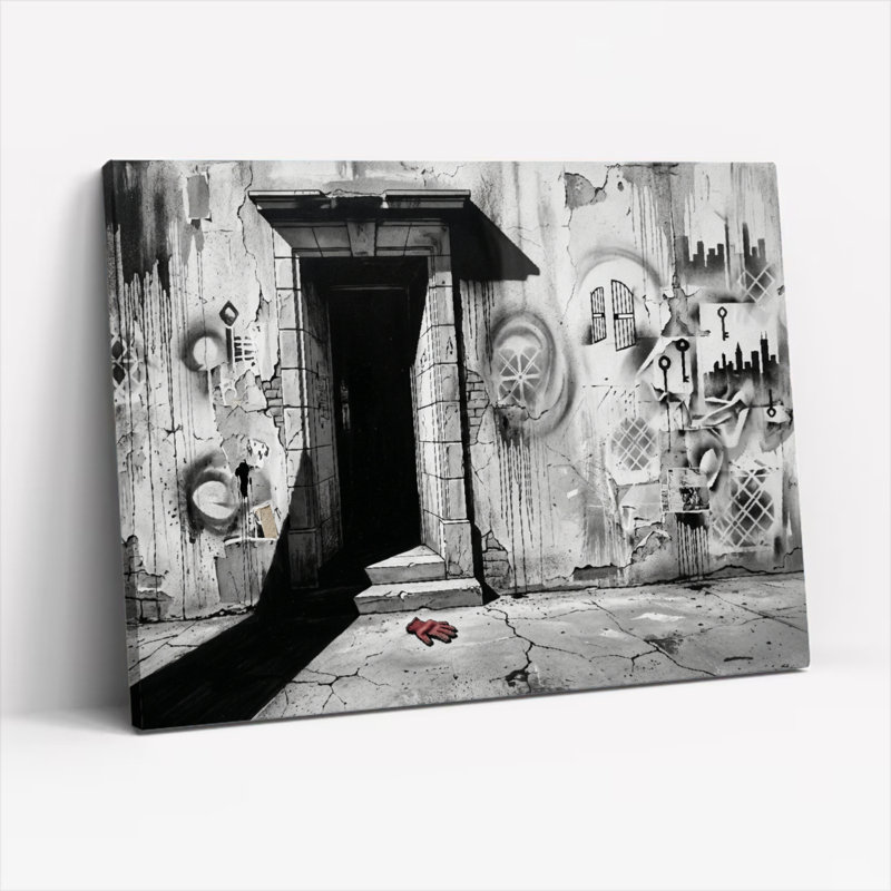 Ensemble de 1 toile murale Urban Decay, 18"H x 24"W, Wrapped Canvas