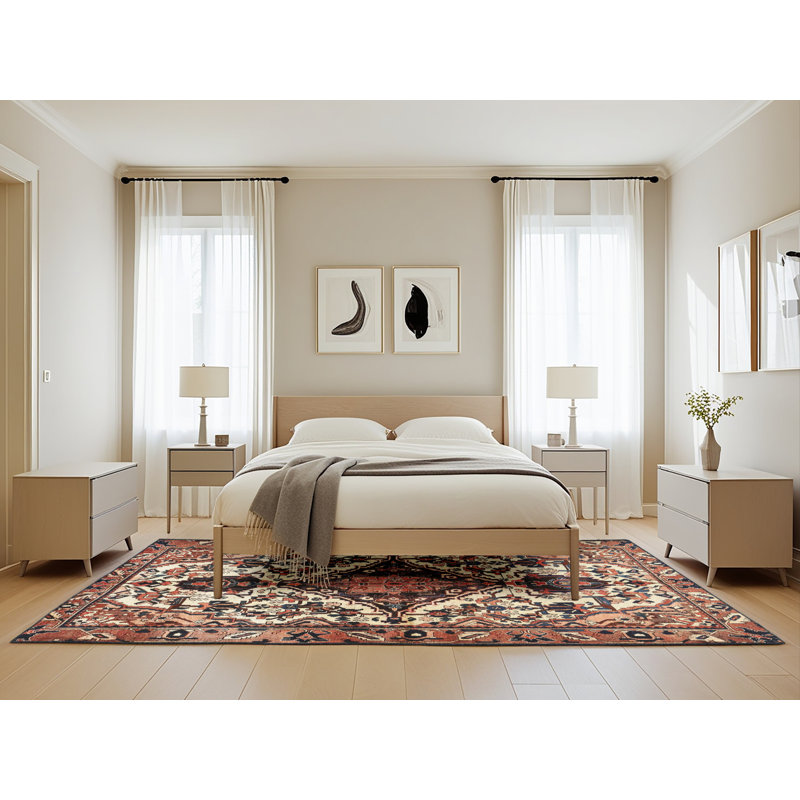 Tapis brun Southwestern, Rectangle 5 pi x 8 pi