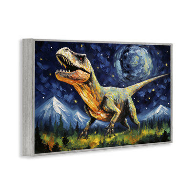 «Dinosaur In Field with Mountains», estampe numérique, design by Creative Studio