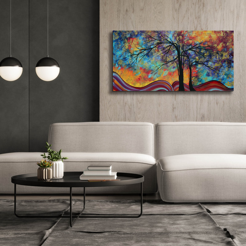 «Red Insel Studio» par Megan Duncanson, art mural sur toile, H 30 po x l 60 po