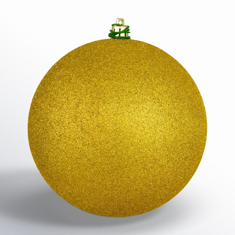 Babiole incassable, H 3 po x l 3 po x P 3 po, Médaillon doré scintillant