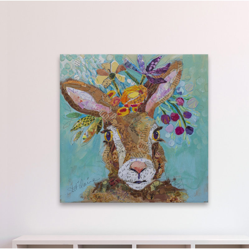 «Candice Bunny», reproduction sur toile tendue, H 32 po x l 32 po x P 1,5 po