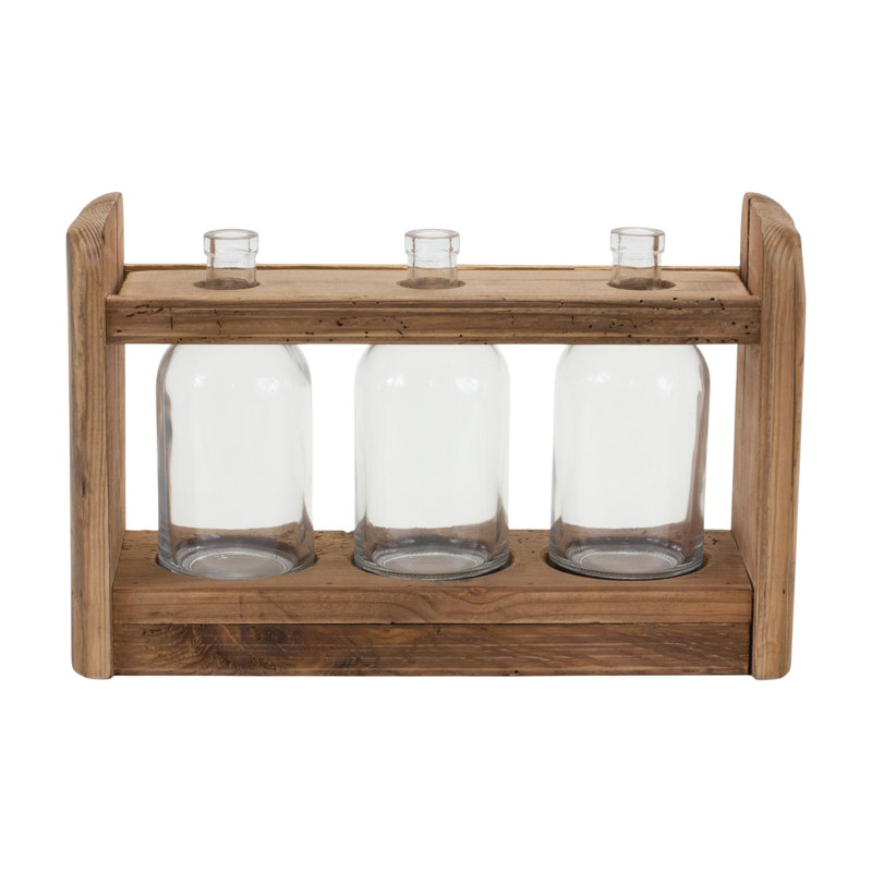 Vase de table en bois Glassell