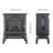 3D  Flame Electric Infrared Quartz Fireplace Stove with remote control