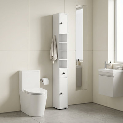 Kleankin 71" Tall Bathroom Storage Cabinet