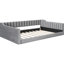 Lit de jour rembourré gris avec rangement latéral - ajoute une touche d'élégance. Aucun sommier requis-734026655