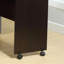 Table mobile pour imprimante à quatre roues en rouge pour bureau à domicile