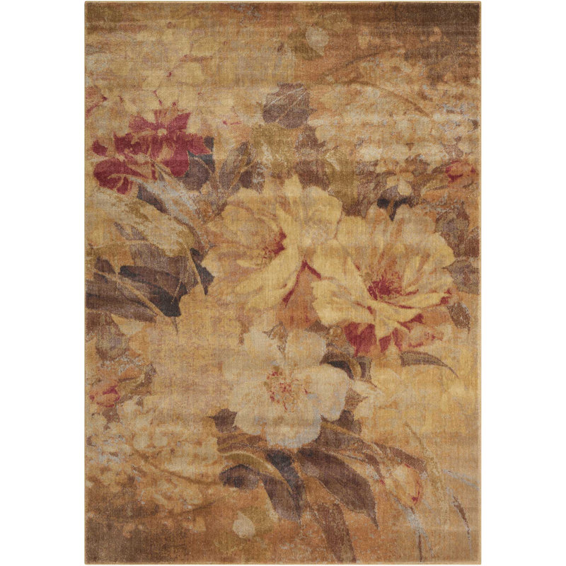 Tapis contemporain transitionnel multicolore Anastasia, Rectangle 5 pi 3 po x 7 pi 5 po