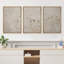 «Flock of Swans Flying In The Sky», ensemble de 3 reproductions d'art sur toile encadrées-109881523-109881525