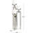 2 Piece Aluminum Tabletop Pillar Set