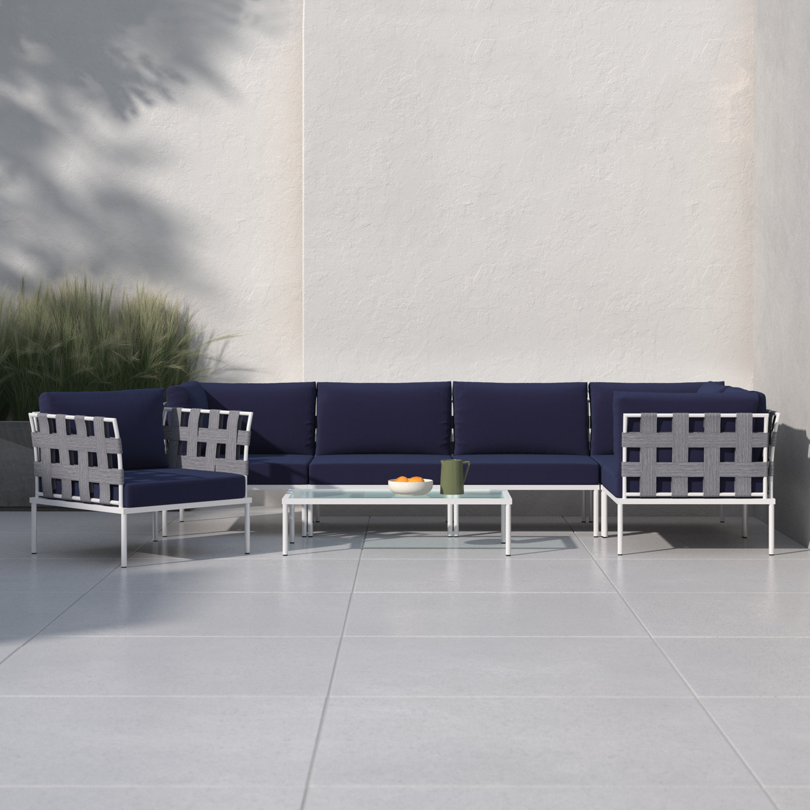 Harmony 6-Person Patio Seating Group, Navy