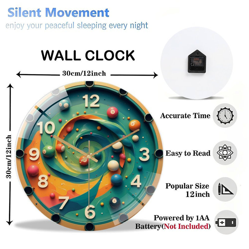Horloge murale 12 po