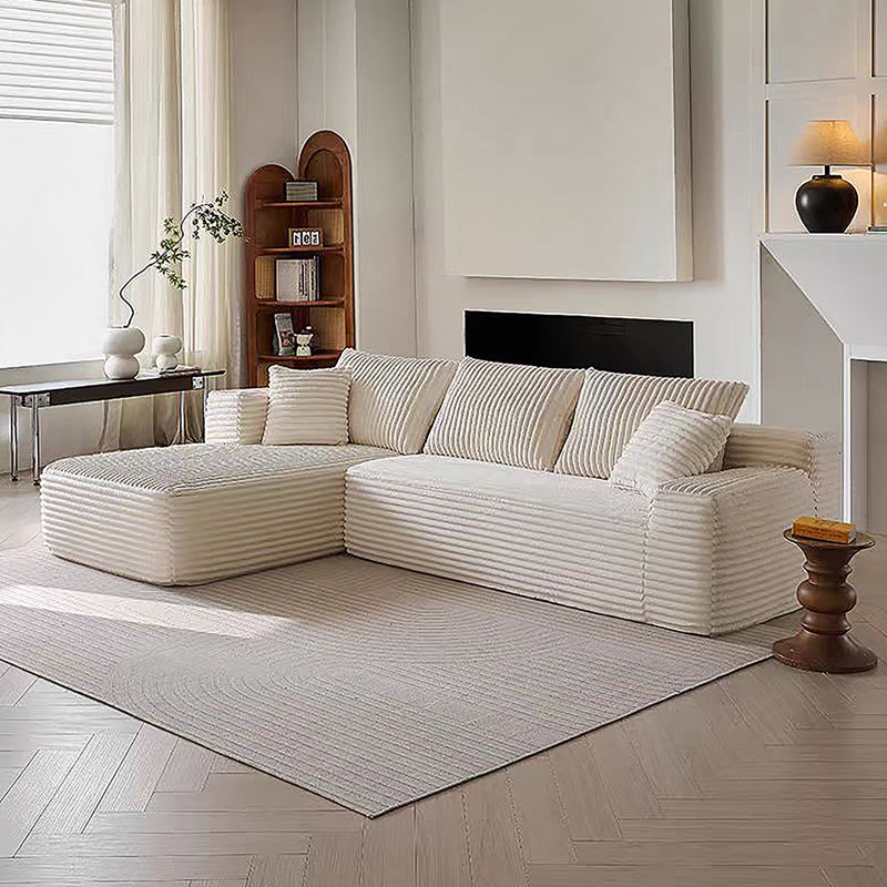 Canapé modulaire en L Cloud - Canapé modulaire moderne à assise profonde, aucun assemblage requis pour le salon et la chambre à coucher