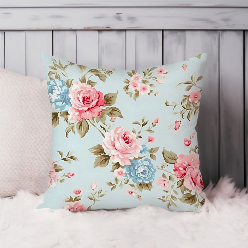 Animals William Morris Birds Damask Pattern I Cottage, 16" H x 16" W, Floral Shabby Elegance Flowers Elegance V