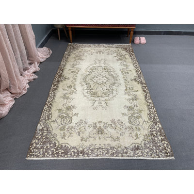 Classic Patchwork Rug, 44.5x79.1 Inch Beige Area Rug