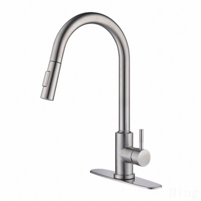 Robinet de cuisine tactile avec douchette rétractable