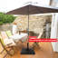 4 pièces de base de parasol de patio décalé en porte-à-faux 20L