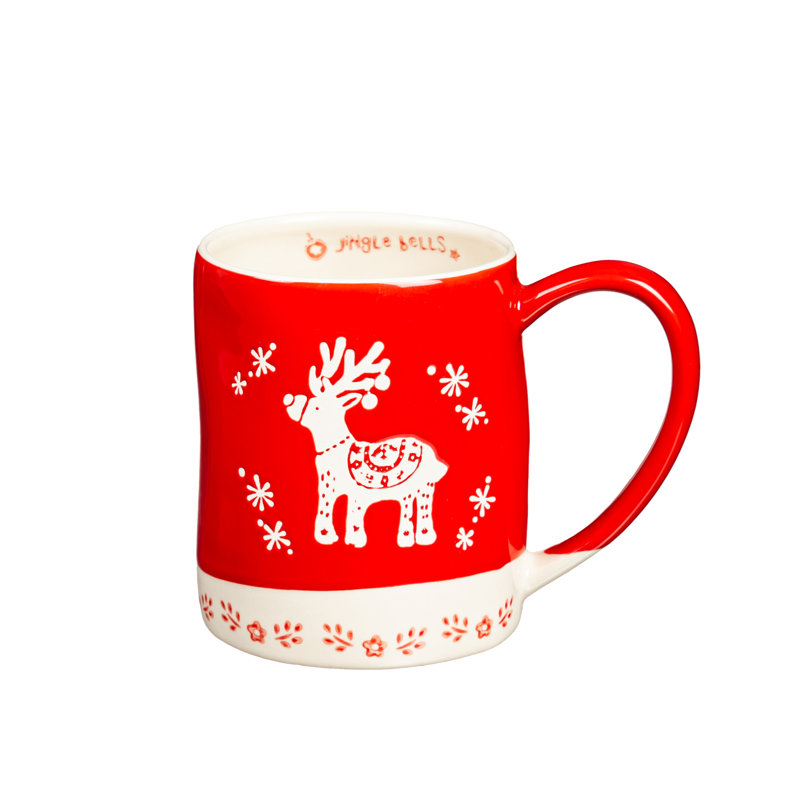 Tasse à renne en céramique 18 oz