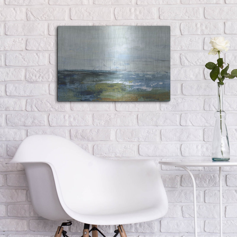 Ivy Bronx «Morning Seascape» par Silvia Vassileva, art mural en métal, H 16 po x l 24 po