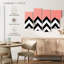 Abstrait en marbre zigzag contrastant