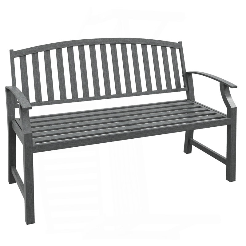 Banc de jardin 46 po, Gris
