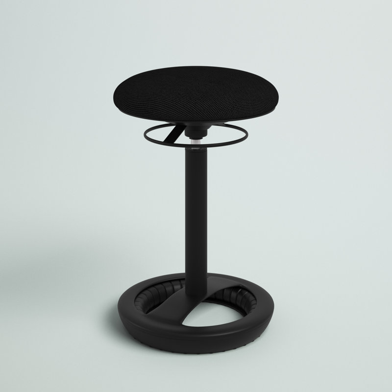 Klas Adjustable Height Ergonomic Active Stool, Black