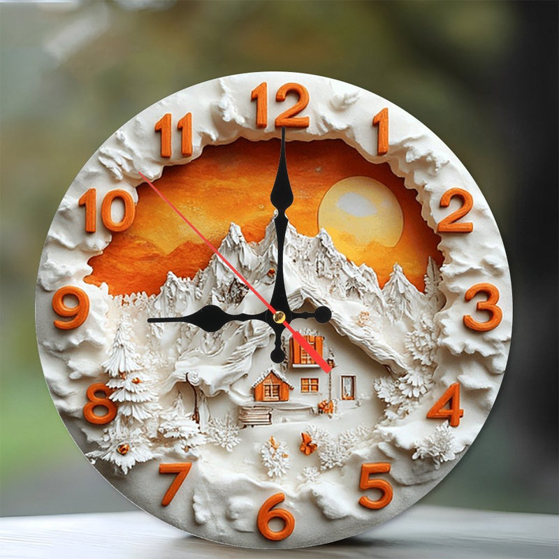 Horloge murale Mountain House