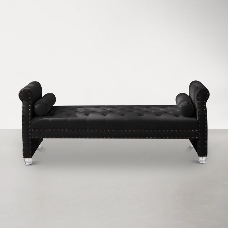 Banc Stephenie, Velours noir