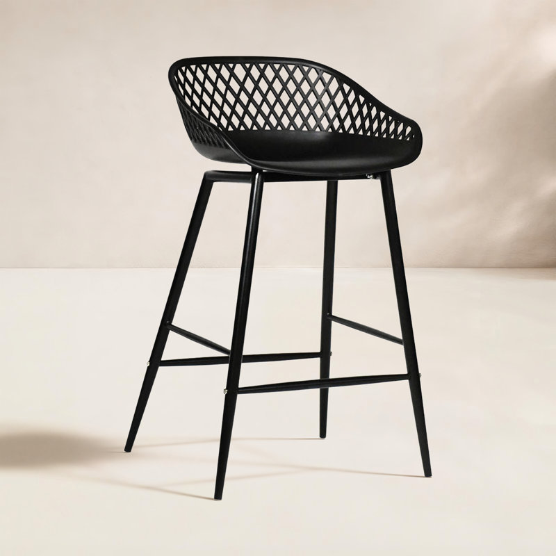 Tabouret de bar Newark, Noir, 25.5"