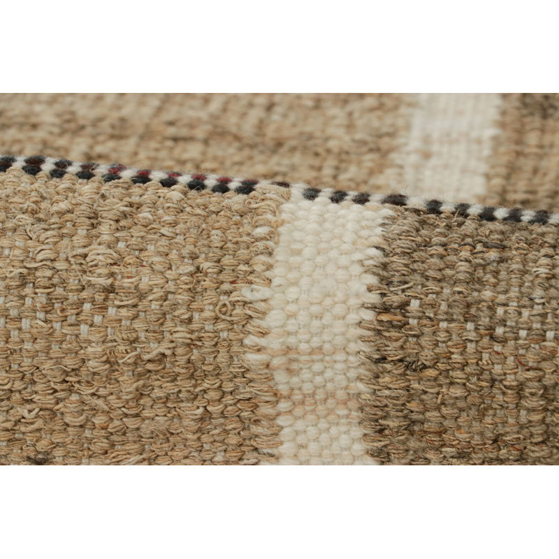 Scandinavian Wool Striped Area Rug, Runner 2'6" x 12'