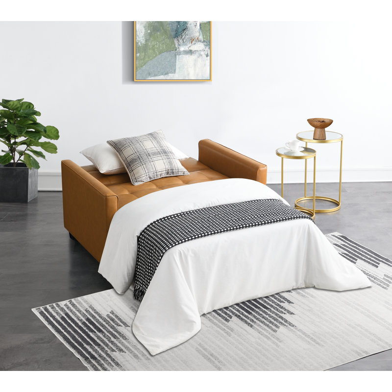 Hatay 2 Seater Faux Leather Sofa Bed
